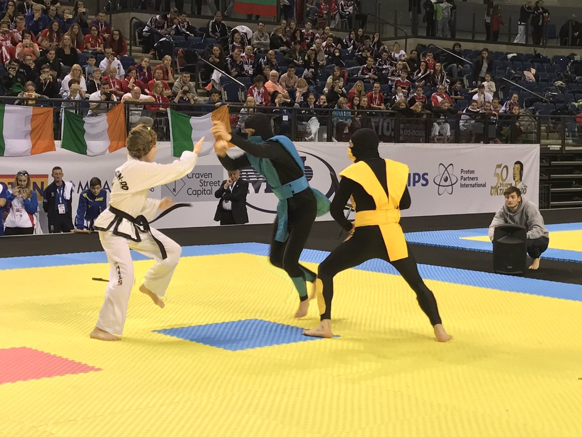 JasonBradbury's tweet photo. Video games &amp; martial arts! European Taekwond-do Euro Champs just got super camp! https://t.co/8ObSIuWRwc