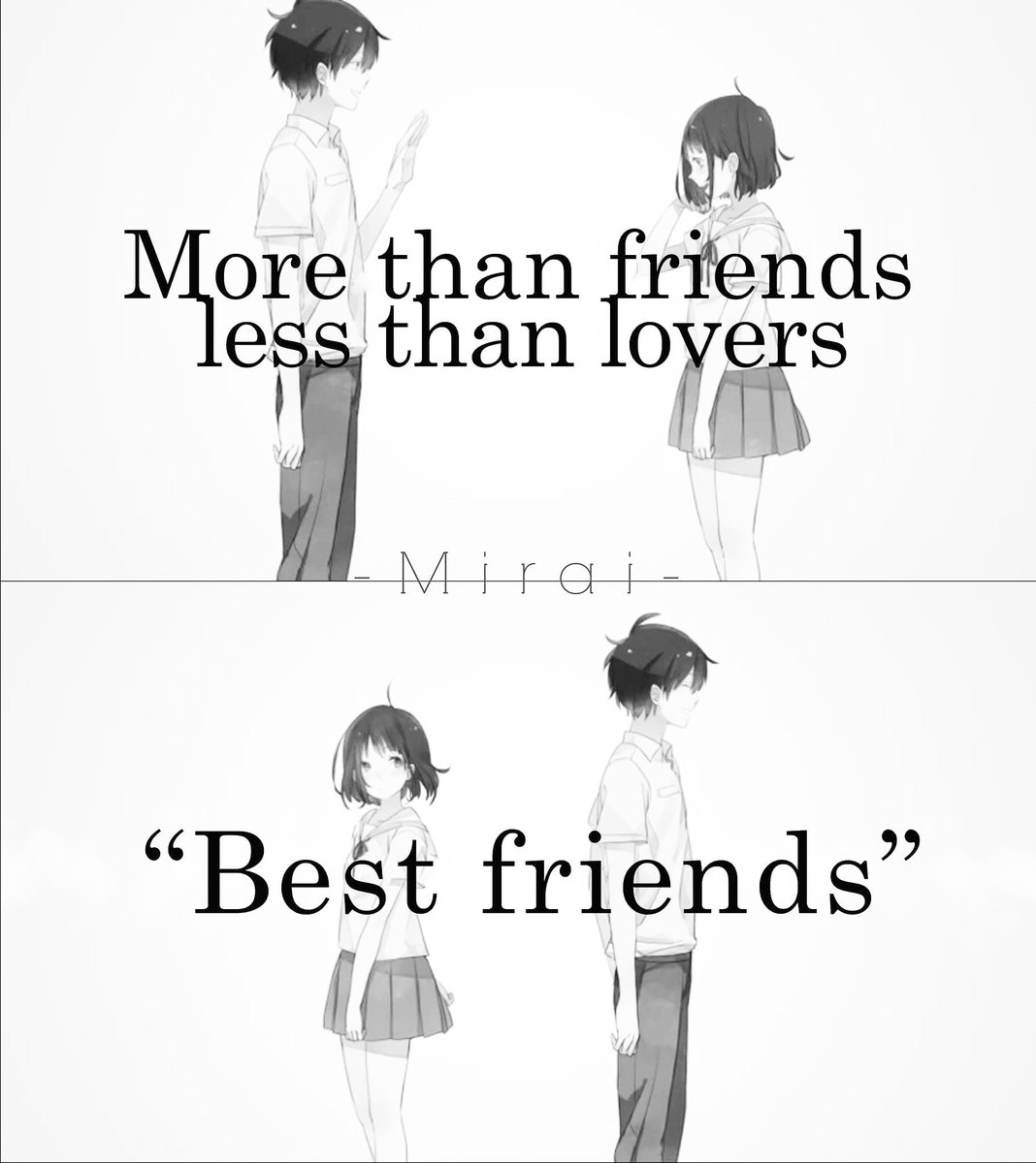 Nikki Li æ‰‹å¡šæ—¥ on Twitter "Friendship over Love quotes animequotes