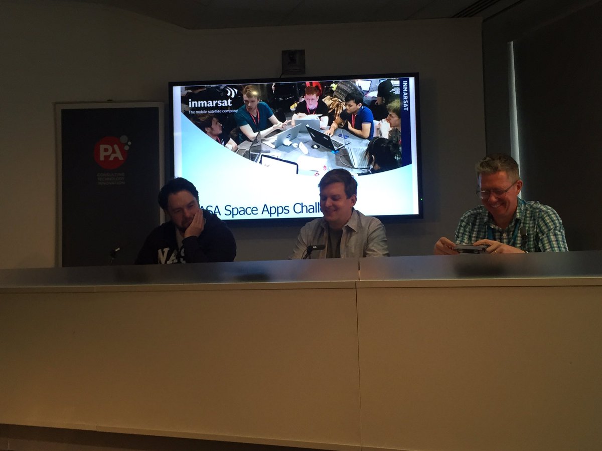epikheroes's tweet photo. Check out our panel of judges for our  #spaceapp @spaceapps @spaceappslondon #hackathon #nasa @PA_Consulting @InmarsatGlobal https://t.co/dTWWrkrR5P