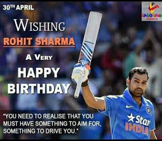 Wishing you a very very happy birthday Sharma leading heater of the INDIAN cricket team. 