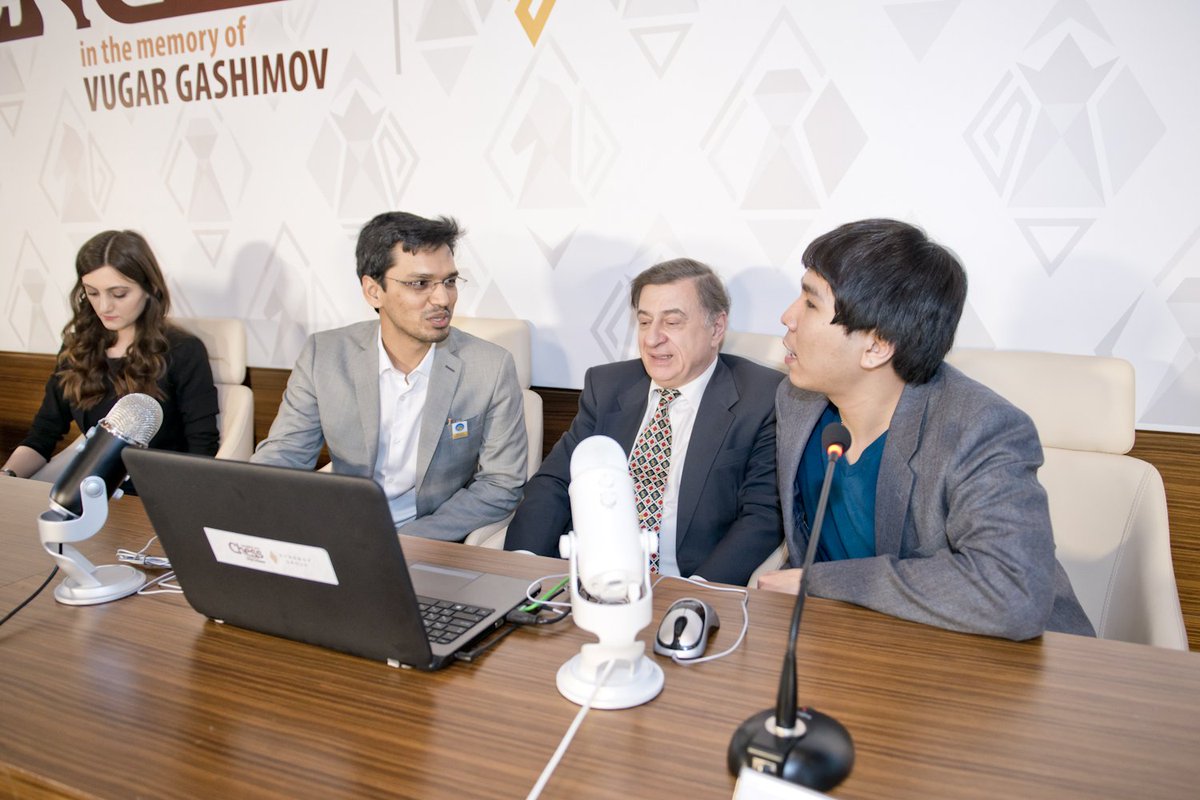 ShamkirChess_17's tweet image. Shamkir Chess 2017 - 9th Round 3rd Press Conference
#ShamkirChess2017 #chess #SynergyGroup #VugarGashimov #ShamkirChess