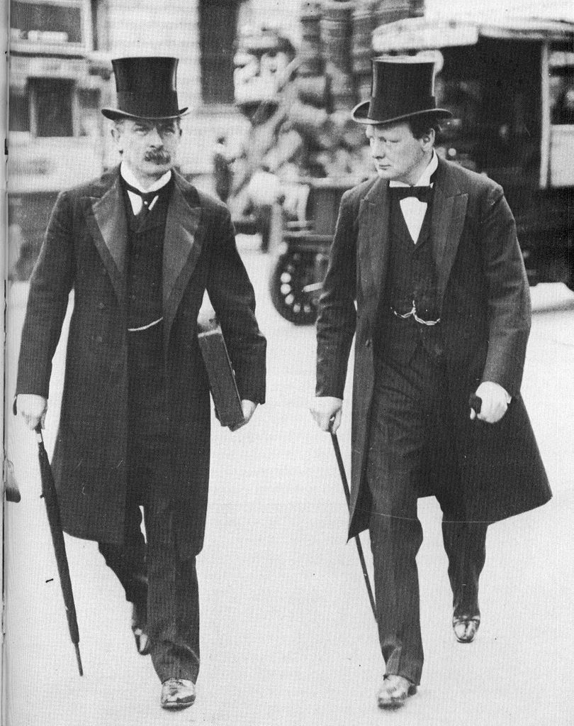 Stunning Image of David Lloyd George and Winston Churchill in 1907 