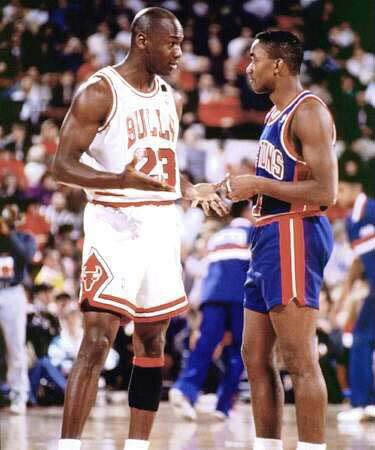 Michael Jordan & Isiah Thomas | 1991 | Happy Birthday to Isiah Thomas! 