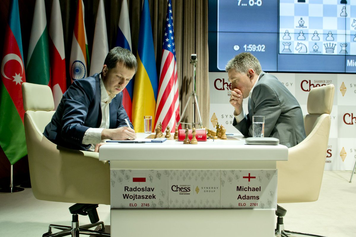 ShamkirChess_17's tweet image. Michael Adams - Wojtaszek Radoslaw 1/2 - 1/2
#ShamkirChess2017 #chess #SynergyGroup #VugarGashimov #ShamkirChess