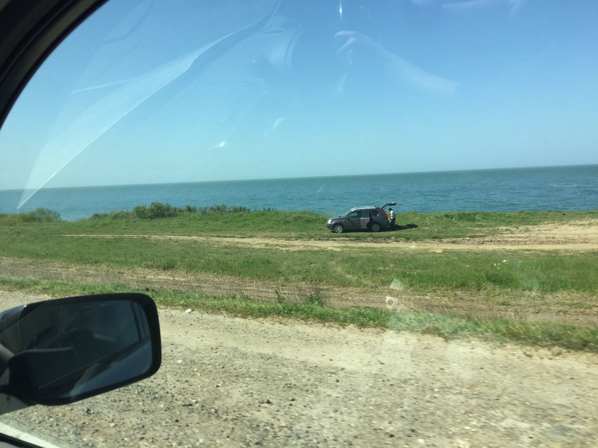 mywdocs's tweet image. #Crimea #roadtocrimea #крым где-то на подъезде к Азовскому морю
