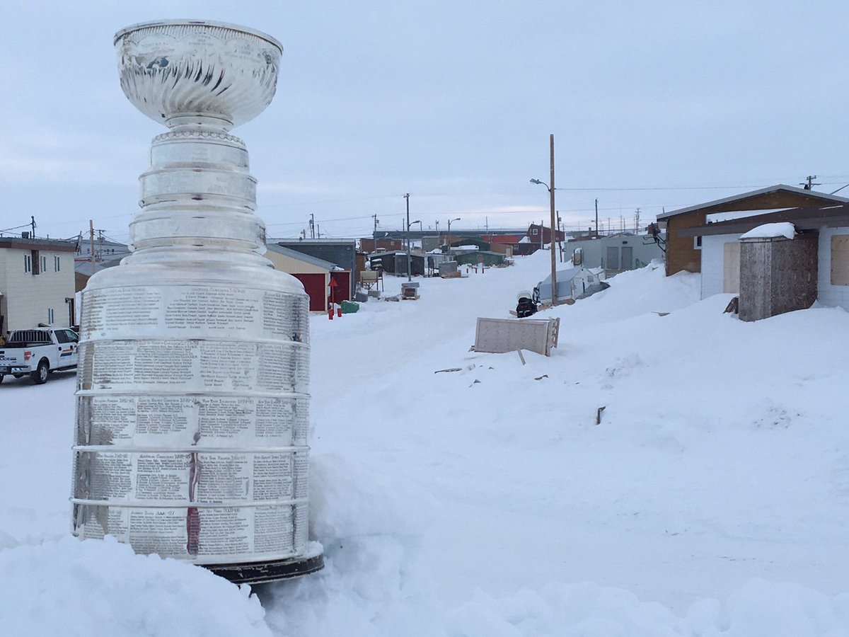 CTJumpstart's tweet image. .#StanleyCup made itself at home in the snow in Resolute Bay #PNArcticTour