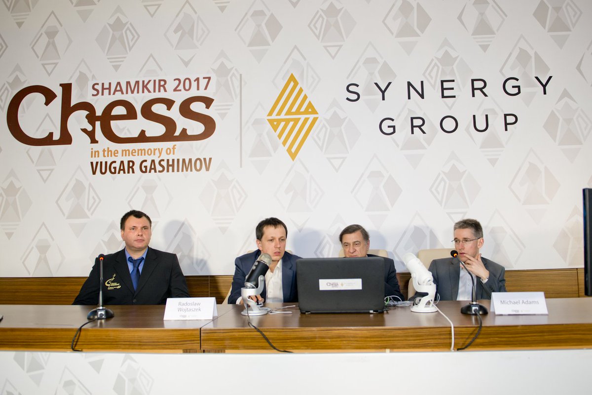 ShamkirChess_17's tweet image. Shamkir Chess 2017 - 9th Round 4th Press Conference
#ShamkirChess2017 #chess #SynergyGroup #VugarGashimov #ShamkirChess