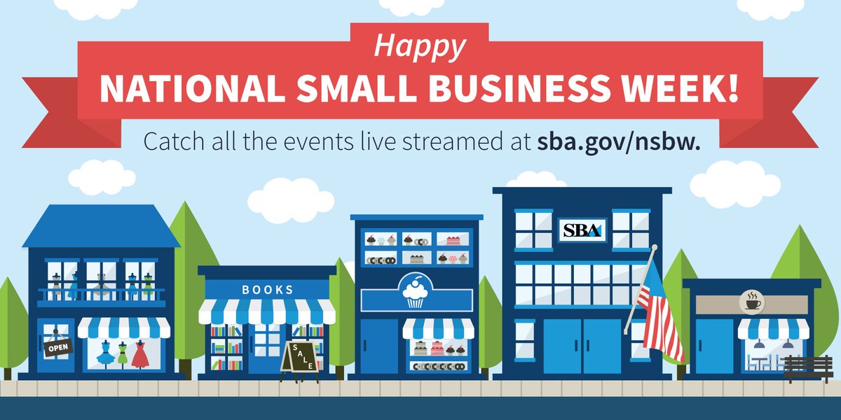 Happy National #SmallBusinessWeek! We're celebrating America's 28M small businesses. Learn how you can participate: sba.gov/nsbw/