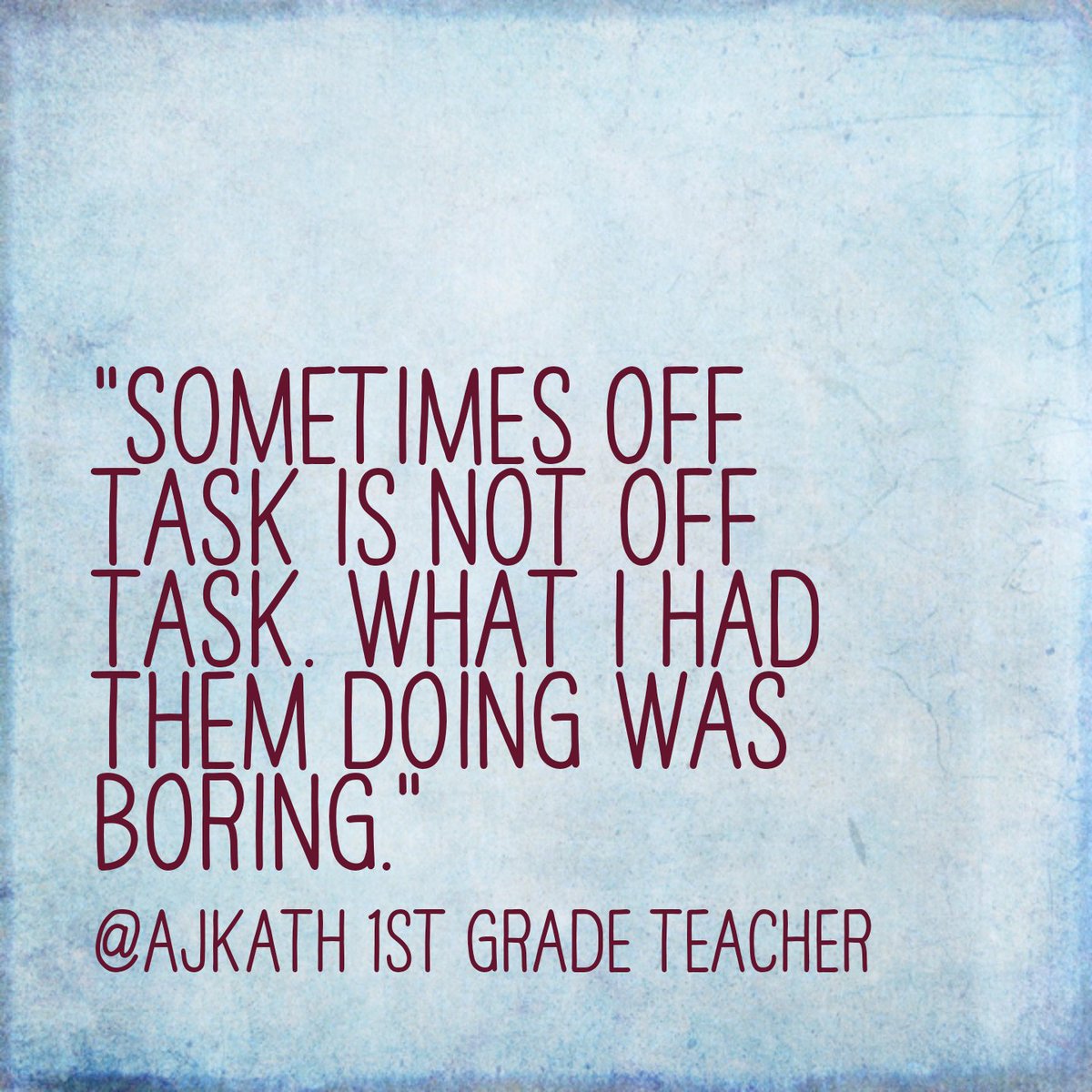 alicekeeler's tweet image. "Sometimes off task is not off task. What I had them doing was boring." @ajkath