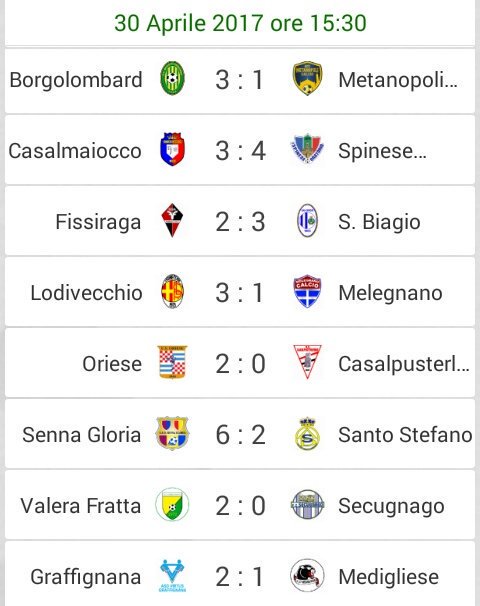 ASDVGraffignana's tweet photo. Risultati 30º giornata e classifica finale ⚽ https://t.co/HPekzBPnCI