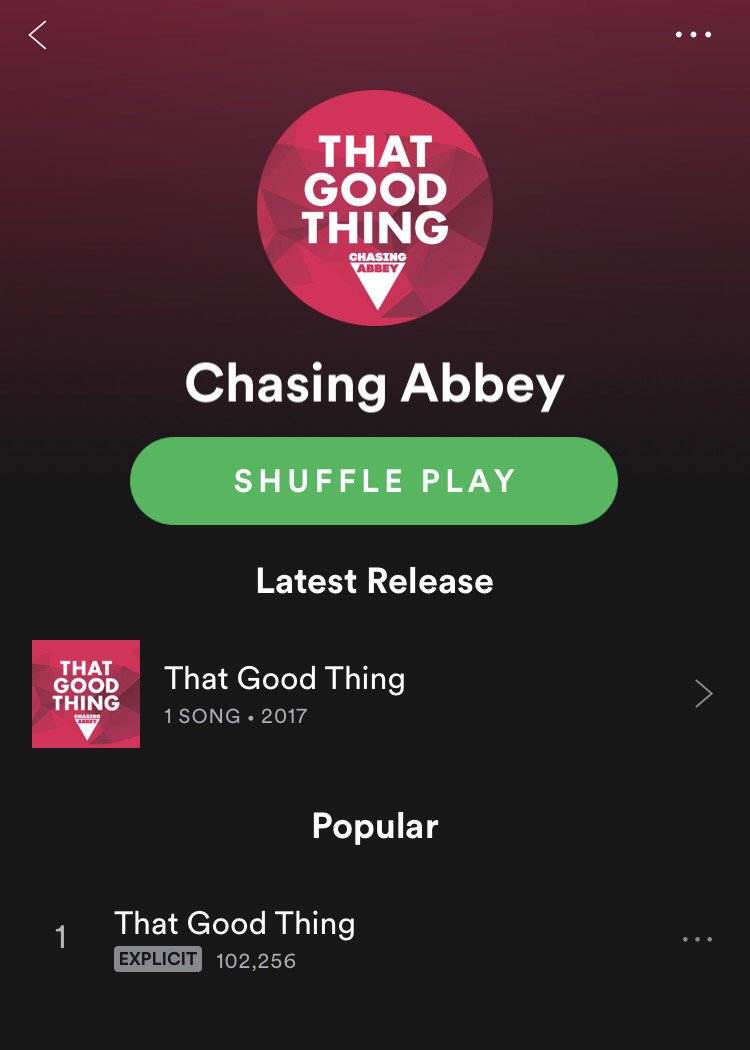 'That Good Thing' has just passed 100,000 streams on <a href="/Spotify/">Spotify</a> . Thank you all so much 🙌🏼 DAYCENT ❤️
LISTEN HERE - open.spotify.com/track/1Y2kE8CR…