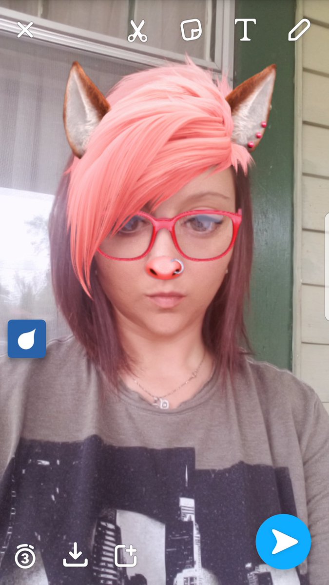 HandChristi's tweet image. Snap chat with my monkey