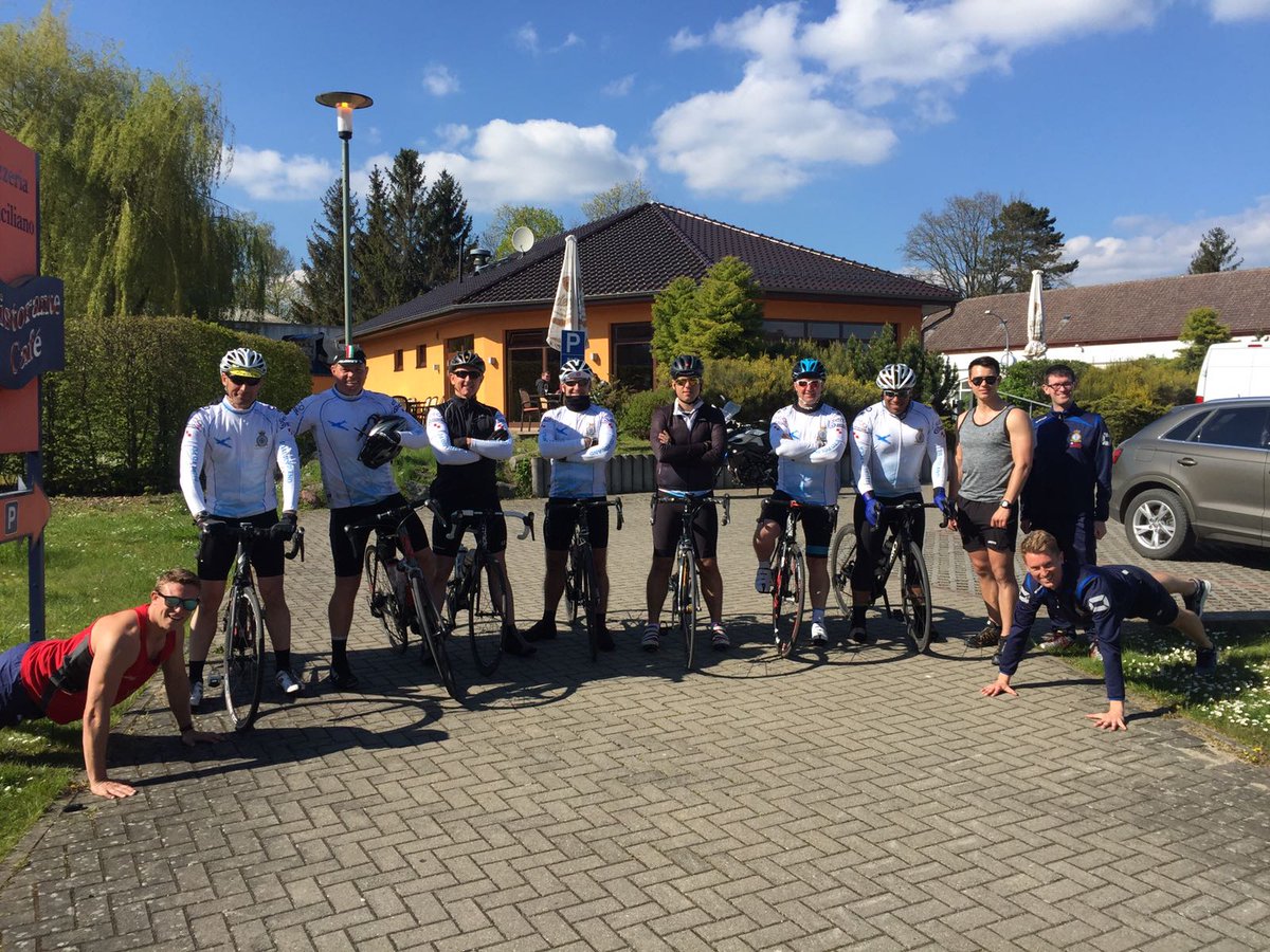 RAFNortholt's tweet image. Congrats to the #amazing #pedaltopoland team. London to Poland in 1 week &amp;amp; still going! @RAFBF @BFBS @stncdrnortholt