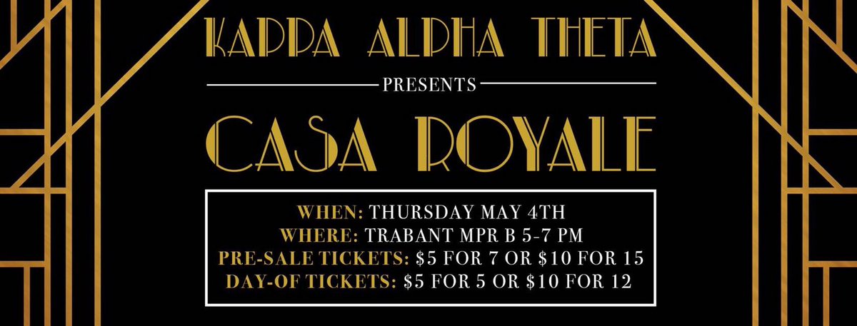 We will be hosting our 2nd annual Casa Royale this Thursday benefiting @NationalCASA ! See you all there♠️