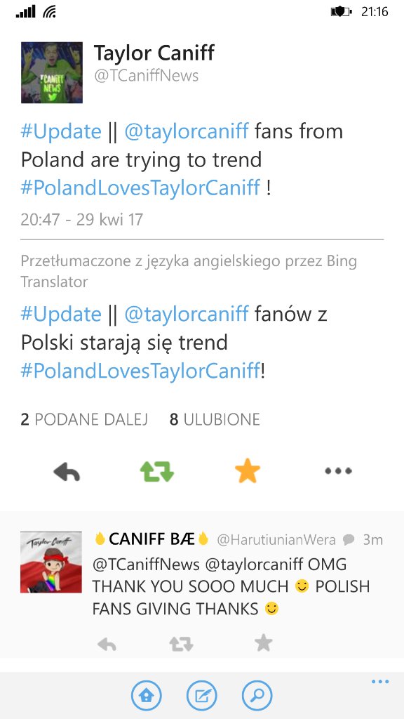 winky_vera's tweet photo. #PolandLovesTaylorCaniff mamy pomoc ze stanów 😊 https://t.co/MNA3uxOGqx