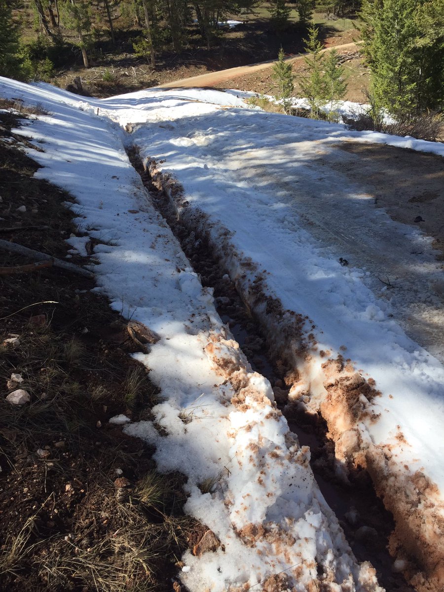 That's the massive rut left by front tire. #pryormountains thankful for #good samaritans who pulled us out. more #adventure than anticipated