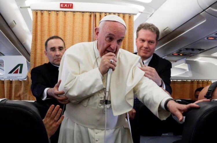 Be humble,
Sit down!  #PopeBars