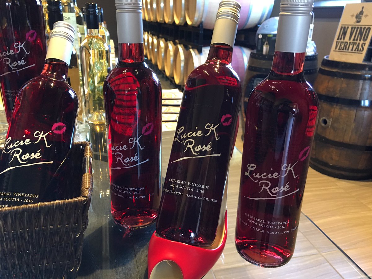 New rose from <a href="/gaspereauwine/">Gaspereau Vineyards</a> Lucie K!!! #nswine #nswinetour