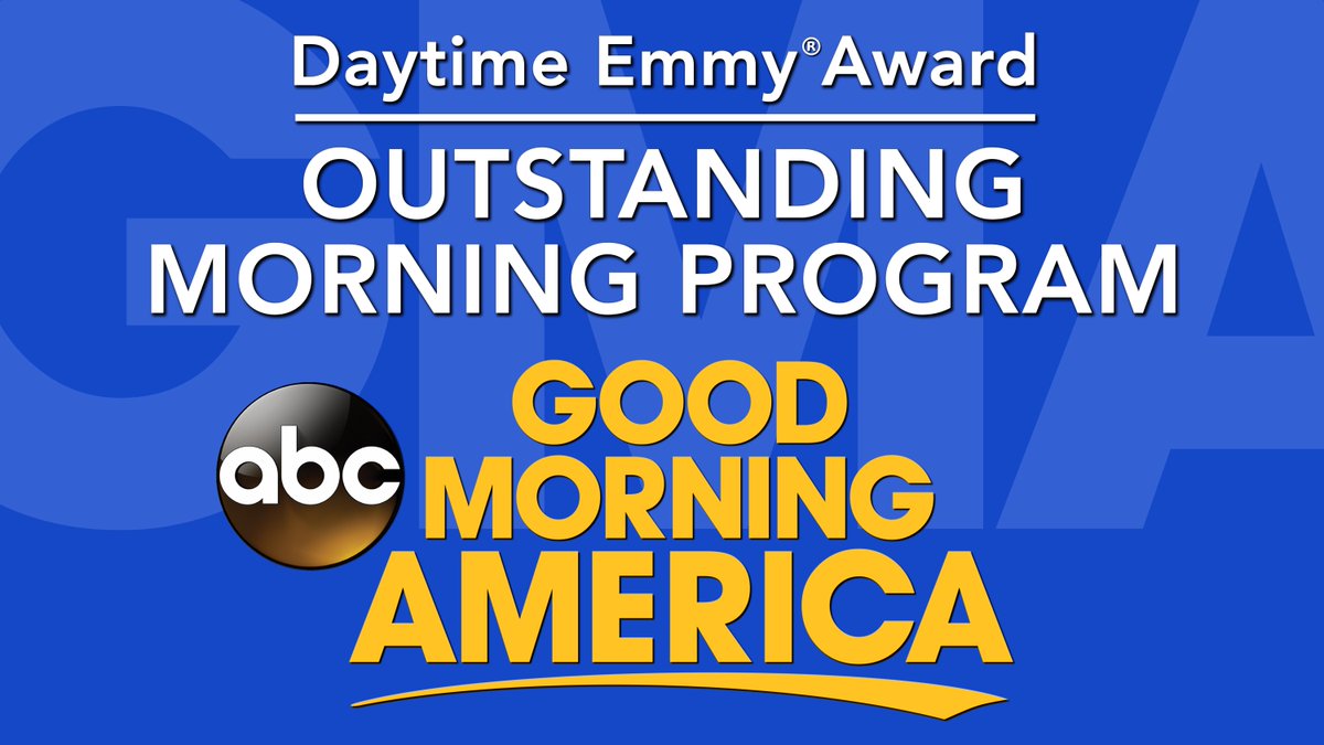 We’re honored to be awarded the Daytime Emmy for Outstanding Morning Program! @DaytimeEmmys #DaytimeEmmys