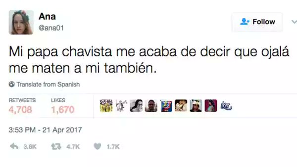 EstaFalsa's tweet image. El estremecedor relato de una joven venezolana: "Mi papá chavista me acaba de... ln.is/QS70c by #Valledupar via @c0nvey