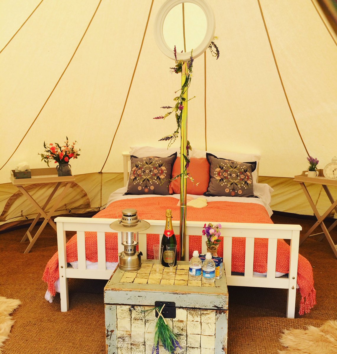 Today's new 'Country' Bridal Bell Tent.#glamping #belltents #wedding #bridetobe #wedfest #staffordshire #Derbyshire