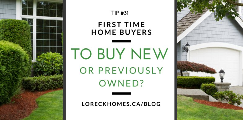 Classic Question: Should I buy a new home, or a previously owned home? #realestate #homebuyers #yycre ow.ly/v5v930b7CmC