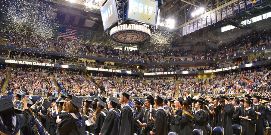 PittChancellor's tweet image. Congratulations, class of 2017! I know your talent, ambition, enthusiasm and audacity means our shared future is bright. #PittGrad