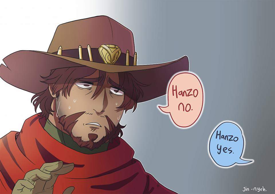 DoragonNoItami's tweet image. "McCree does not approve of my pets." @CallmeMcCree