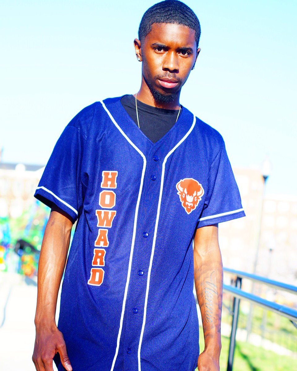 HowardUGear's tweet photo. Repping Howard University 🙌🏾 The Mecca. Founded in 1867. HU Baseball Jerseys in Blue are going fast, Don't miss out! #BisonPride #HU https://t.co/PBVzFAmBRo