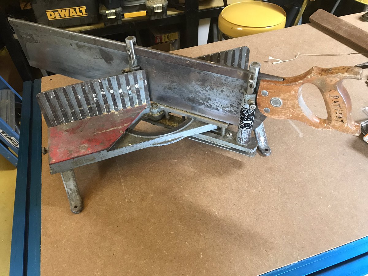 My grandfather gave me this old school miter box. #oldschool #vintage #ibuildedthat #make
