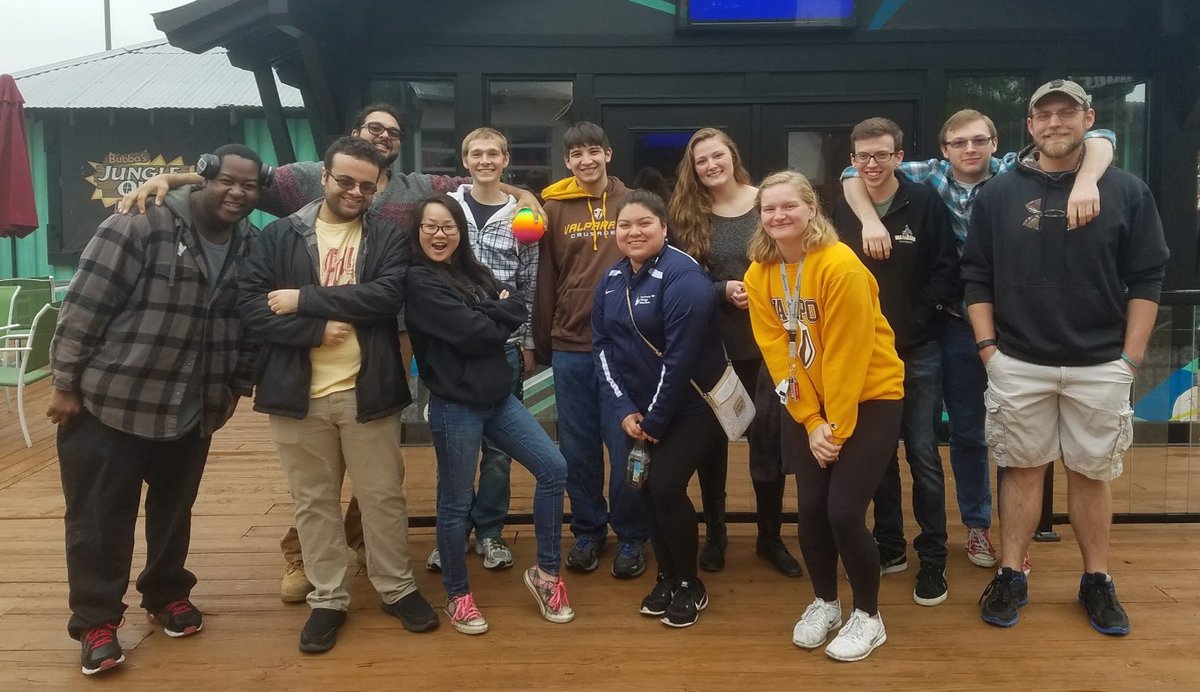 ValpoCSO's tweet image. Laser tag with Commuter Student Org!  pew! pew! pew!