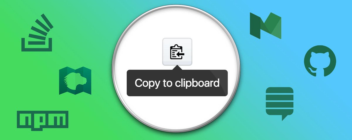 zenorocha's tweet image. 🎉 CodeCopy, my new browser extension that adds a copy to clipboard button on every code block chrome.google.com/webstore/detai…