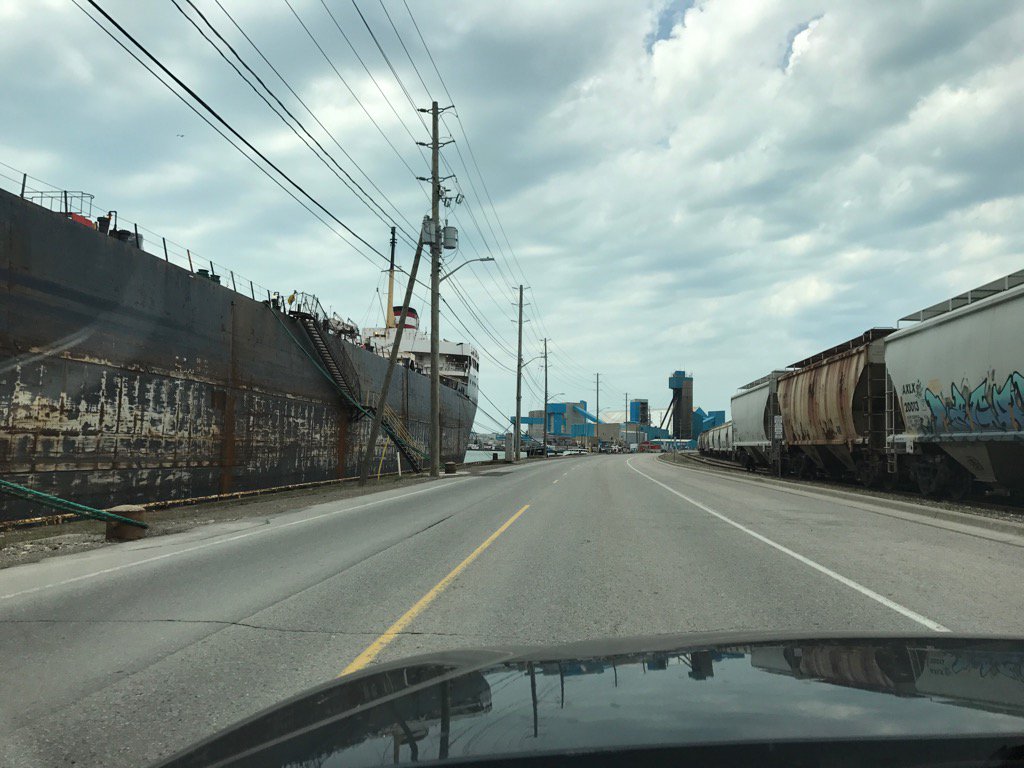 NeilHyndman's tweet image. By sea, by road or by rail.... #PortOfGoderich #Goderich #Ontario #Canada #YoursToDiscover #Canada150