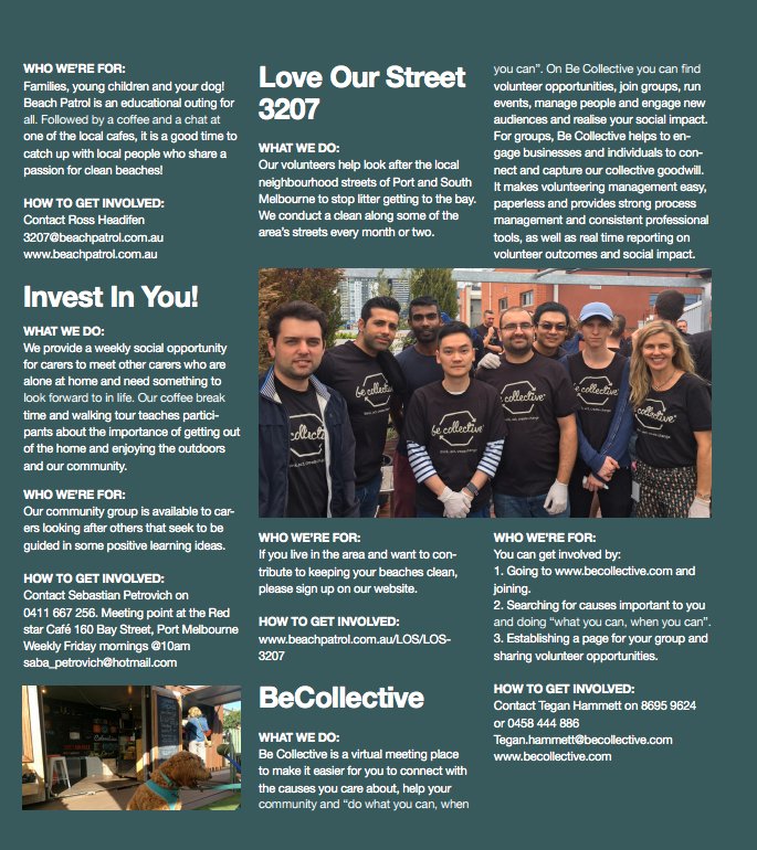 BeCollective_'s tweet image. Brilliant to be featured in @3207port magazine! #inspiregoodwill #connection #digitaldisconnect #community
