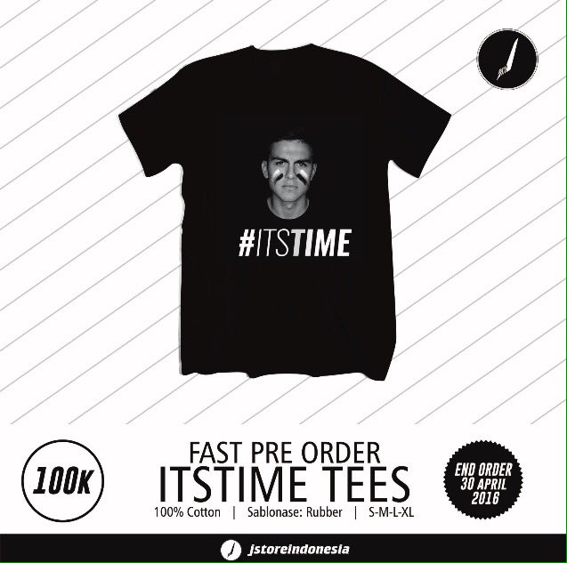 LAST DAY ORDER
ITSTIME TEES
IDR 100
Long Slevees &amp; Above XL +10k