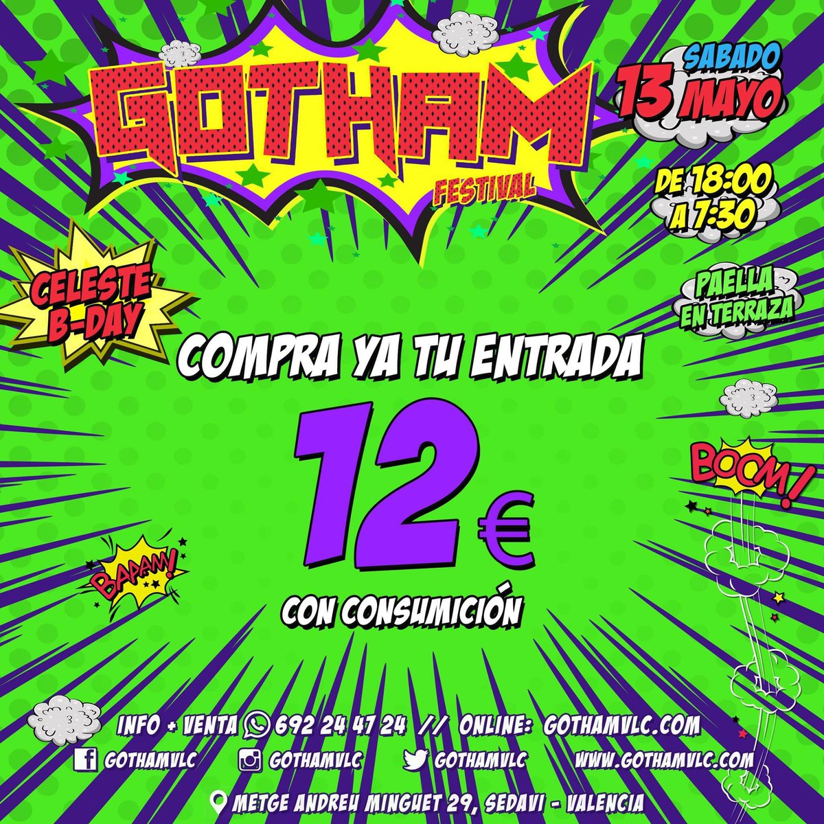 BassdrumProject's tweet image. ANTICIPADA 12€ CON COPA
📲692244724
#party #festival #hard #hardcore #hardstyle #raw #jumpstyle #newstyle #freestyle #dj #valencia #gothamvlc