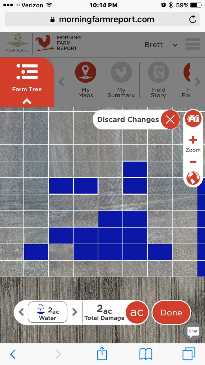 CropCopter's tweet photo. Trying to assess damage from this weekends soaker? Evaluating replant options? #pocketdronecontrol can help. @AgribleInc https://t.co/4qzDmXRX3m
