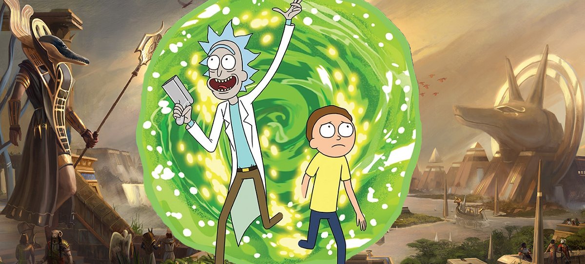 defavabeanTV's tweet photo. "We're in Amonkhet Morty."
"What are we doing here, Rick?"
"The most powerful dragon in existence owes me a *burrrrp* favor, Morty." https://t.co/M2gQFVOn4L
