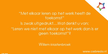 cssbreda's tweet photo. #CSSBreda #werkplekleren #HetLeerplatform https://t.co/BTHad23llo