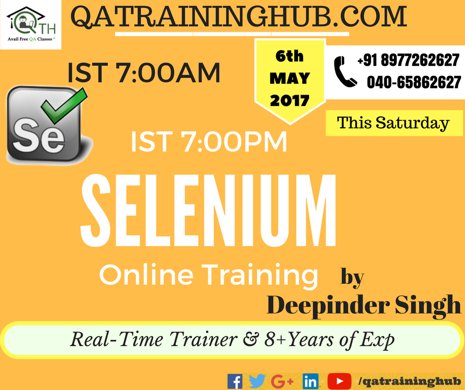 QATrainingHub's tweet image. #SeleniumTestingTraining
Selenium Testing Online Training
qatraininghub.com/selenium-onlin…