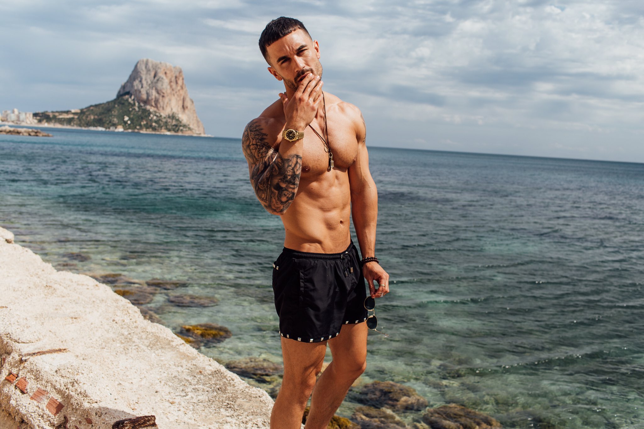 Couture club swim shorts deals