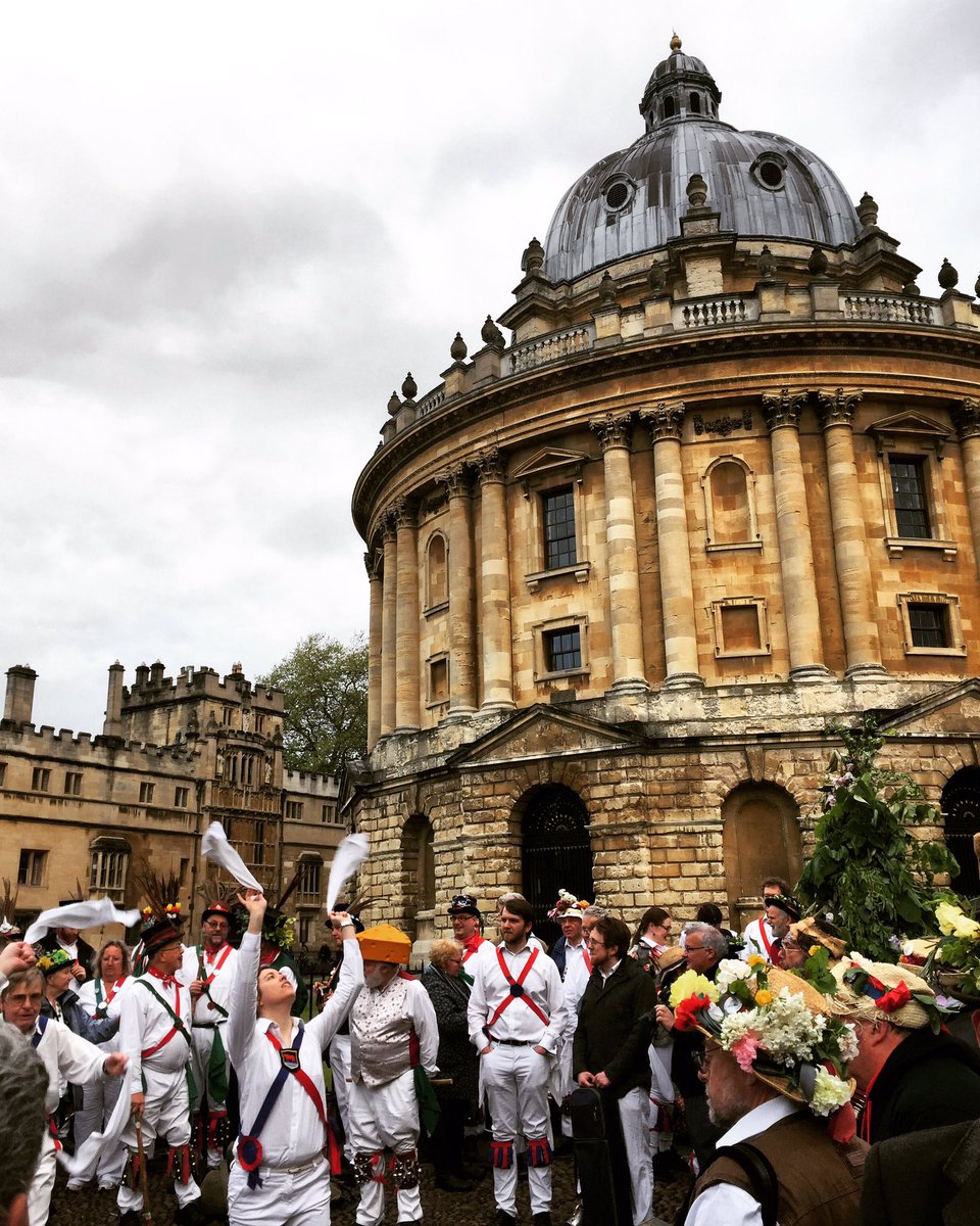 meglawson's tweet photo. At the Rad Cam with bells on this AM for #MayMorning in Oxford https://t.co/r9QyJu7BKk