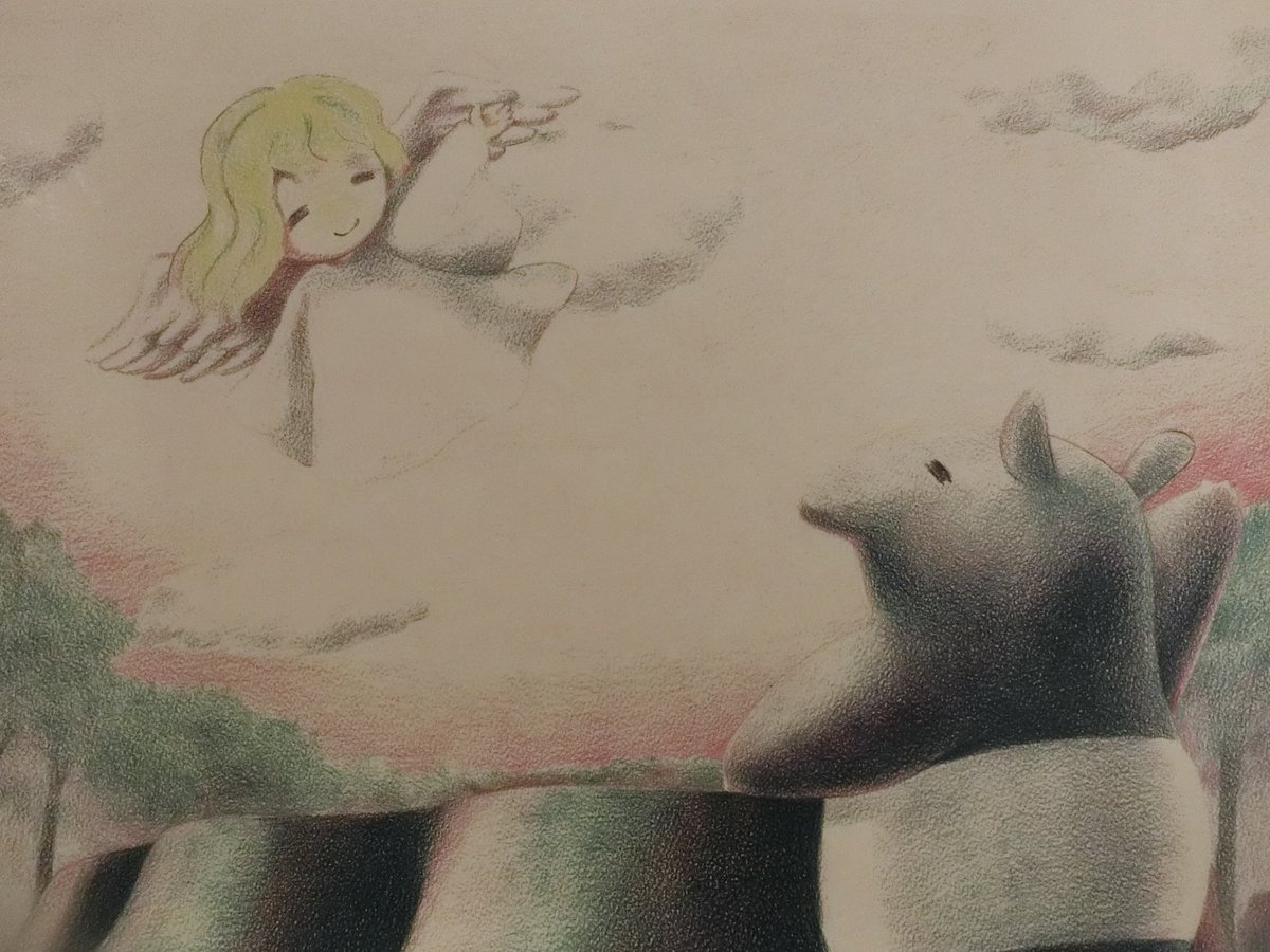 DesignFestaAsia's tweet photo. #designfestagallery #DFGHarajuku #painting #illustration Dora Kurowa's sublime Tapir Boy! west 1B >5/7 https://t.co/jrv1JhUO6A https://t.co/sfzlidufuq