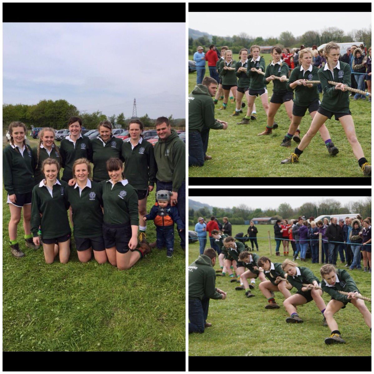 Our girls team yesterday got through to field day 🎉 Very proud of them 💪🏼 #mightygreens #wedidit #tugofwar