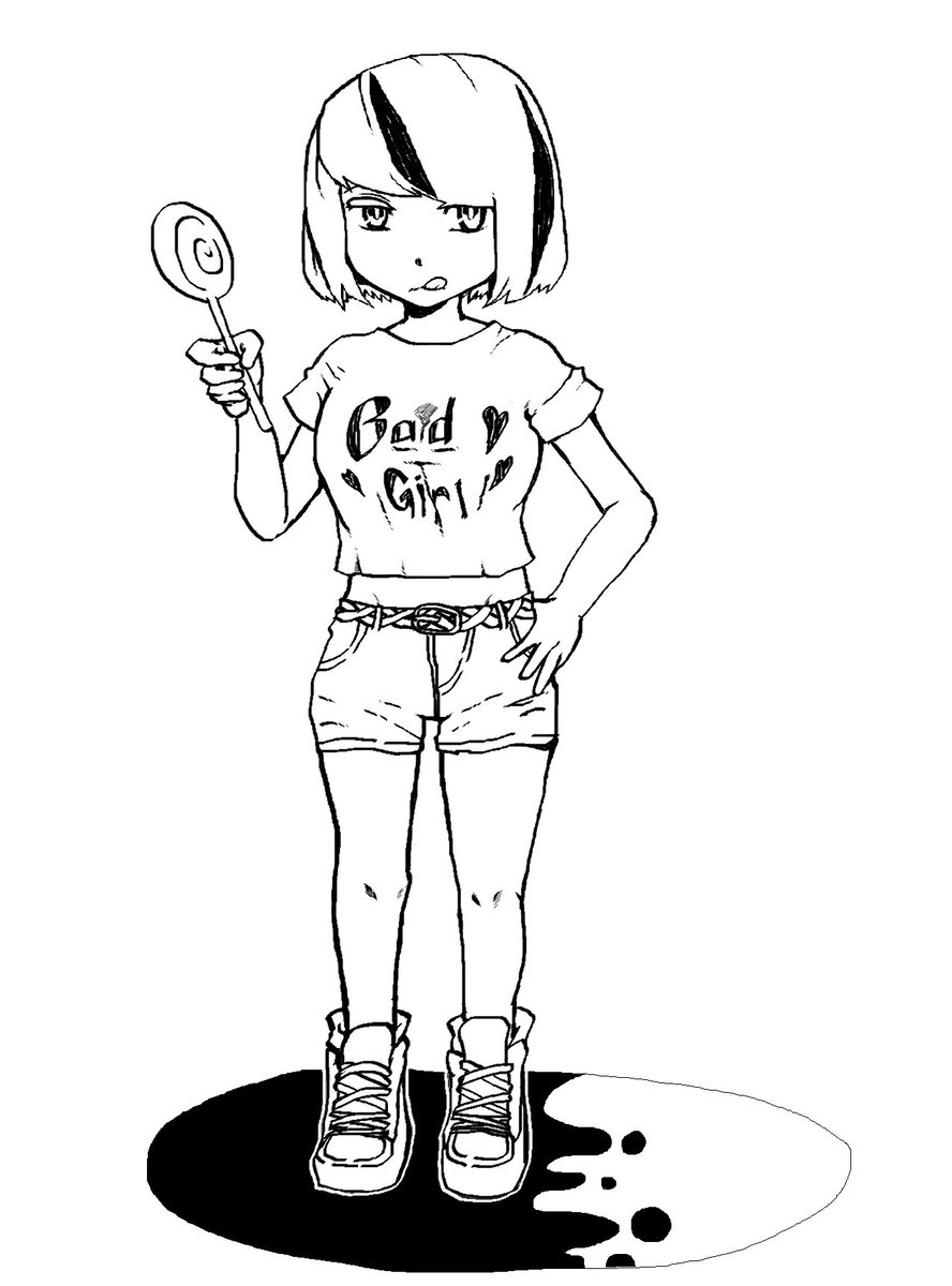 久々に色塗りました。
おっぱいが描きたかった。 