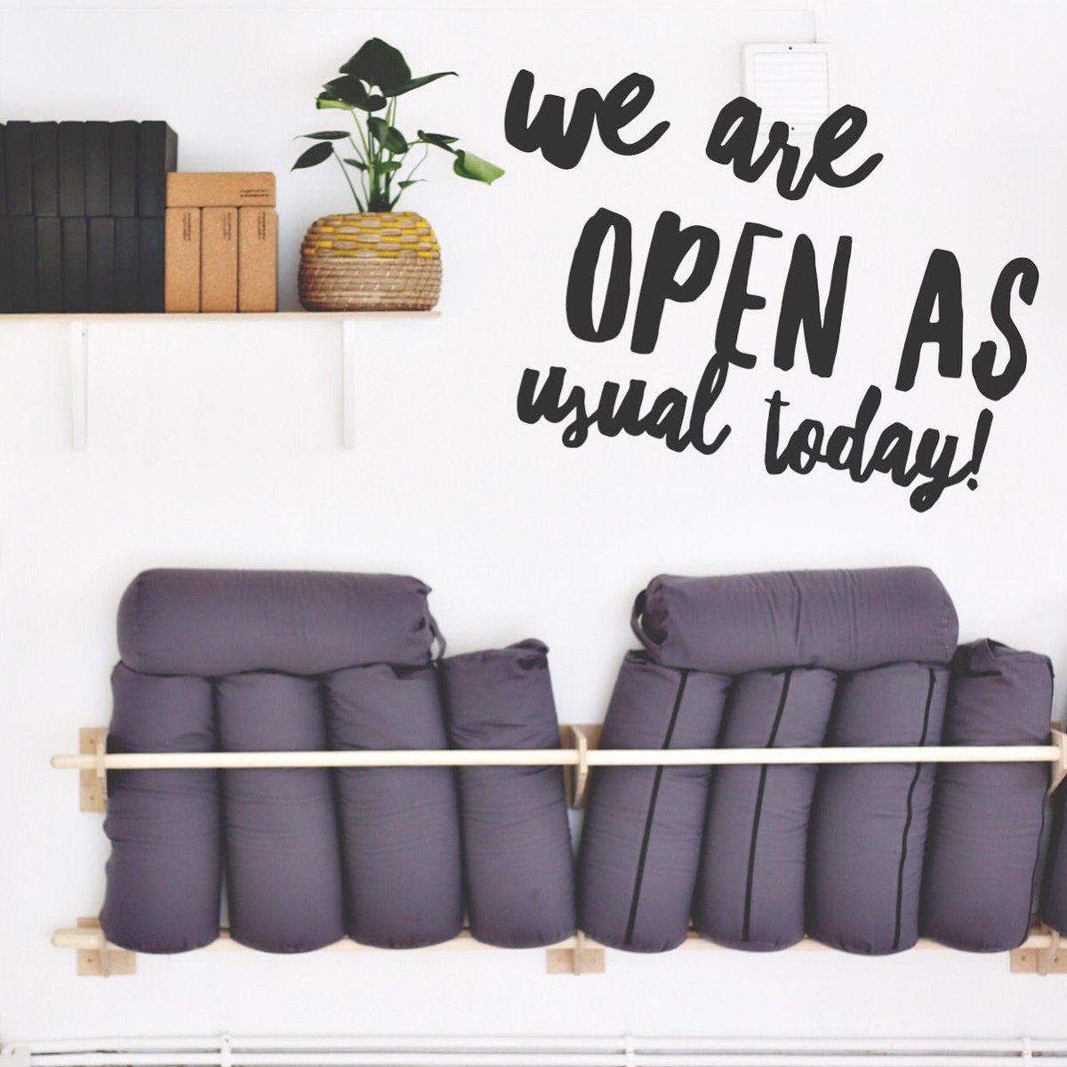 Happy Bank holiday yogis! We are open as usual today; all classes are on as per the normal schedule! ✌🏼️✌🏼️✌🏼️