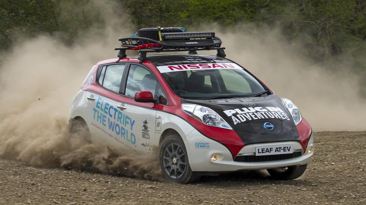 Heard the one about the electric #rally car going 10,000 miles?

TG drives a rally-prepped #Nissan Leaf: tpgr.me/bszu30biFec