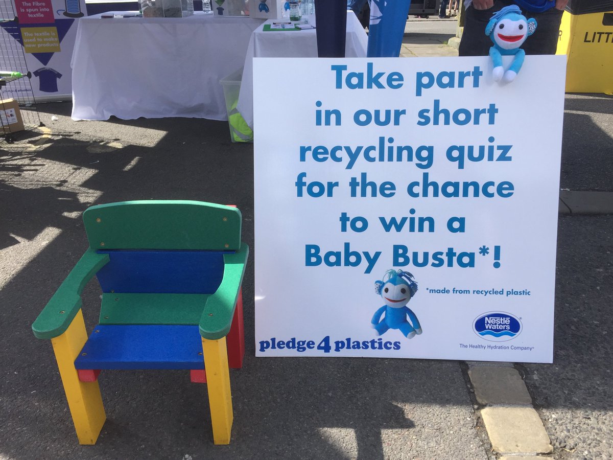 <a href="/BuxSpringFair/">Buxton Spring Fair</a> love #plastics #recycling! Well done to everyone who did the #pledge4plastics quiz &amp; won Baby Bustas today! @buxtonwater
