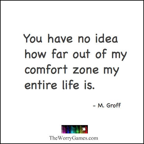 TheWorryGames's tweet image. #ComfortZone #Anxiety #AnxietyHumor TheWorryGames.com