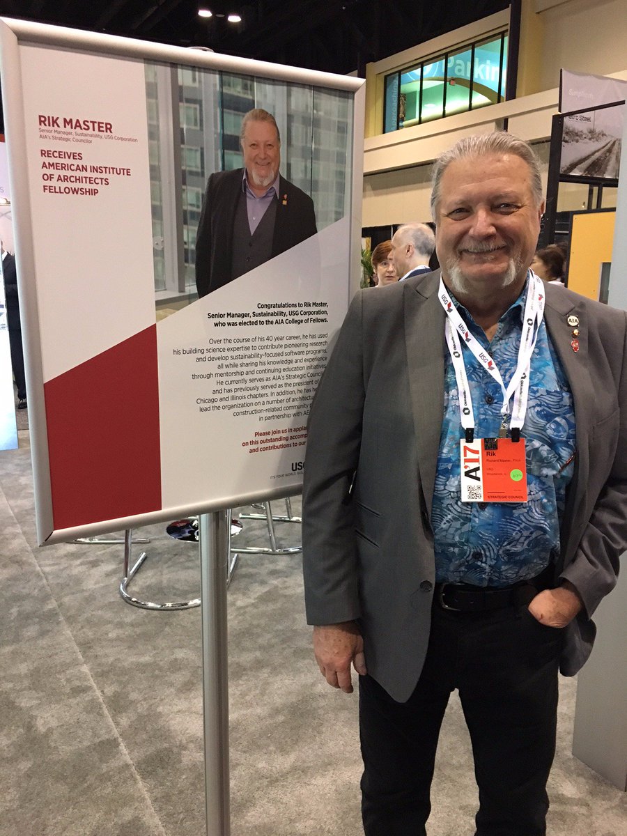 USGCreate's tweet image. Congrats to Rik Master, who was inducted into @AIAnational's College of Fellows—the group's highest membership honor—for 40 yrs. of service.